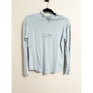 Patagonia Womens Tropic Comfort Natural Sun Hoody Relaxed Fit Thermal Blue Sz S